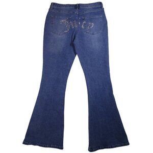 Juicy‎ Couture Low Rise Flare Blue Jeans W/Stone Women's Size 13/31